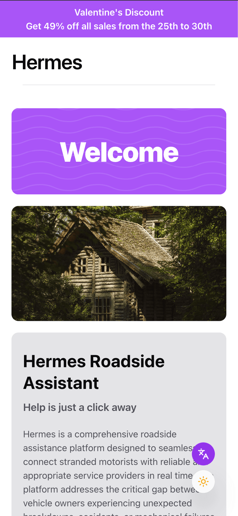 Hermes mobile app